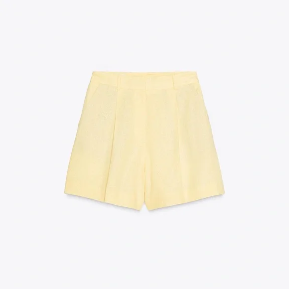 ZARA LINEN VEST AND HIGH-WAISTED SHORTS - Picture 14 of 16